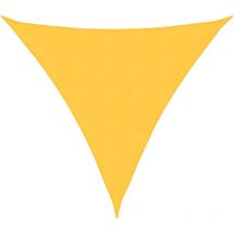 Voile de parasol Tissu Oxford triangulaire 4x4x4 m Jaune vidaXL