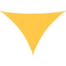 Voile de parasol tissu oxford triangulaire 3x4x4 m jaune vidaXL