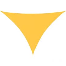 Voile de parasol tissu oxford triangulaire 3x3x4,24 m jaune vidaXL