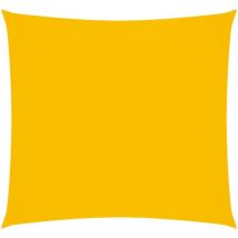 Voile de parasol tissu oxford carré 3,6x3,6 m jaune vidaXL