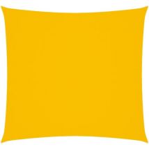 Voile de parasol tissu oxford carré 4,5x4,5 m jaune vidaXL