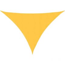 Voile de parasol tissu oxford triangulaire 2,5x2,5x3,5 m jaune vidaXL