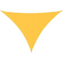 Voile de parasol tissu oxford triangulaire 5x7x7 m jaune vidaXL