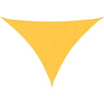 Voile de parasol tissu oxford triangulaire 4x5x6,4 m jaune vidaXL