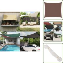 Voile de parasol tissu oxford rectangulaire 2x2,5 m marron - Parasol - Voile Solaire - Ombre - Protection Solaire - Jardin