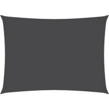 Inlife Voile de parasol Tissu Oxford rectangulaire 3x5 m Anthracite