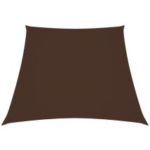 Voile de parasol Tissu Oxford trapèze 2/4x3 m Marron