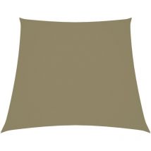 Voile de parasol Tissu Oxford trapèze 3/4x3 m Beige