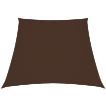 Voile de parasol Tissu Oxford trapèze 3/4x3 m Marron