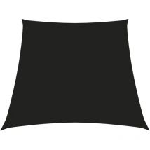 Voile de parasol Tissu Oxford trapèze 3/4x3 m Noir
