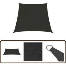 Voile de parasol Tissu Oxford trapèze 3/5x4 m Anthracite - Parapluie - Voile Solaire - Parasol Exterieur - Parasol Rectangulaire - Protection Uv