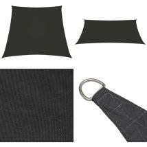 Voile de parasol Tissu Oxford trapèze 3/5x4 m Anthracite - Parapluie - Voile Solaire - Parasol Exterieur - Parasol Rectangulaire - Protection Uv