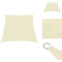 Voile de parasol Tissu Oxford trapèze 4/5x4 m Crème - Parapluie - Voile Solaire - Parasol Extérieur - Protection Solaire - Parasol Rectangulaire