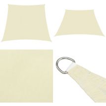 Voile de parasol Tissu Oxford trapèze 4/5x4 m Crème - Parapluie - Voile Solaire - Parasol Extérieur - Protection Solaire - Parasol Rectangulaire