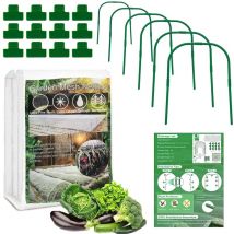 Voile d'Hivernage , 2 x 6 m Housse Hivernage Plante avec, Tissu Non tissé Voile Hivernage Plante Exterieur pour Protection Hivernale, Contre Le
