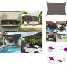 Voile d'ombrage 160 g/m² Anthracite 3,5x4,5 m pehd - Parasol - Voile D'ombrage - Ombrage - Jardin - Terrasse