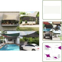 Voile d'ombrage 160 g/m² Blanc 2,5x4,5 m pehd - Parasol - Voile D'ombrage - Parasol Rectangle - Parasol Extérieur - Parasol Blanc