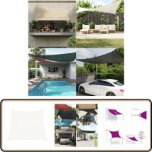 Voile d'ombrage 160 g/m² Blanc 4/5x4 m pehd - Parasol - Voile D'ombrage - Parasol Rectangulaire - Parasol Extérieur - Parasol Blanc