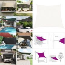 Voile d'ombrage 160 g/m² Blanc 4/5x4 m pehd - Parasol - Voile D'ombrage - Parasol Rectangulaire - Parasol Extérieur - Parasol Blanc - Home & Living
