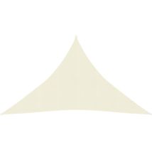 Voile D'Ombrage - Toile Solaire - Voile De Parasol 160 G/m² Crème 3,5x3,5x4,9 M Pehd Chic-510332