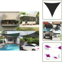 Voile d'ombrage 160 g/m² Noir 4,5x4,5x4,5 m pehd - Parasol - Voile D'ombrage - Parasol Rectangulaire - Parasol Extérieur - Parasol Jardin