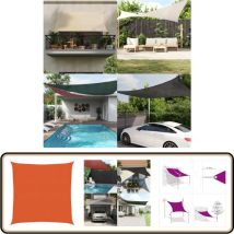 Voile d'ombrage 160 g/m² Orange 2,5x2,5 m pehd - Parasol - Voile D'ombrage - Parasol Carré - Parasol Orange - Parasol Extérieur