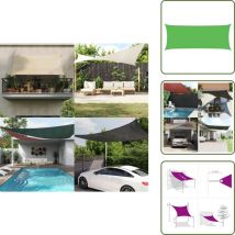 Voile d'ombrage 160 g/m² Vert clair 2x5 m pehd - Parasol - Voile D'ombrage - Parasol Vert - Parasol Rectangle - Parasol Extérieur