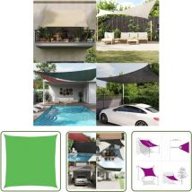 Er-siice - The Living Store Voile d'ombrage 160 g/m² Vert clair 4,5x4,5 m pehd - Parasol - Voile D'ombrage - Parasol Carré - Parasol Vert - Parasol