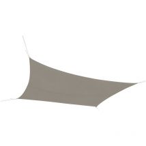 Voile d'ombrage 4x3 m taupe