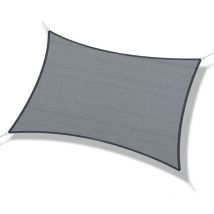 Voile d'ombrage 6x4M rocco gris