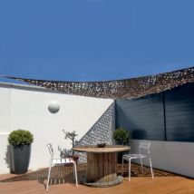 Oviala - Voile d'ombrage camouflage triangulaire