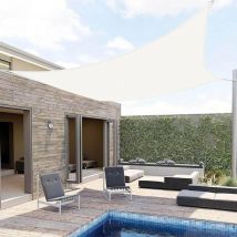 Jn.songs - Voile d'Ombrage Carré Imperméable Toile Ombrage uv Protection pour Patio Jardin Terrasse Balcon - Beige 3,6x3,6M