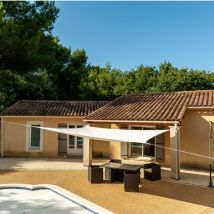 Werka Pro - Voile d'ombrage crème 5 x 5 m