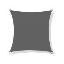 Voile d'ombrage codura imperméable 3x3 m gris foncé