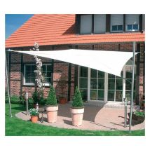 Voile d'ombrage rectangulaire 6x4m imperméable à suspendre Couleur: Anthracite