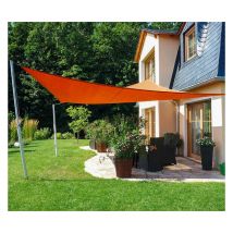 Direct Filet - Voile d'ombrage rectangulaire 6x4m perméable à suspendre Couleur: Terracotta