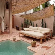 Wanda Collection - Voile d'ombrage en fibre de coco à suspendre 2x3