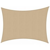 Vacchetti - Voile d'ombrage imperméable de jardin Rectangulaire Sable 2x2x3 m en Polyester