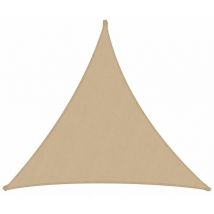 Vacchetti - Voile d'ombrage imperméable de jardin Triangulaire Sable 5x5x5 m en Polyester