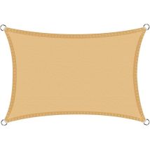 Ersandy - Voile d'ombrage Imperméable Rectangulaire 2x3m, Toile Ombrage pes Résistant à l'eau, Filet dombrage Rectangle 3x2m, Résistant 98%