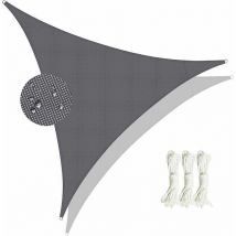 Voile d'ombrage Imperméable Triangle, Toile Ombrage Une Protection des Rayons UV à 95%, Voile Ombrage Résistant à La Déchirure, pour Terrasse Balcon