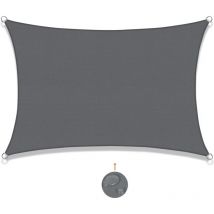 Voile d'ombrage Rectangulaire 2x3m Imperméable Toile Ombrage uv Protection