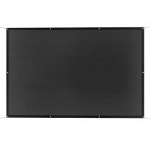 Voile d'ombrage rectangulaire 3 x 2 m installation facile pp 45 g/m² noir