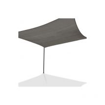 Voile d'ombrage rectangulaire 4x6 m gris