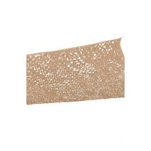 Voile d'ombrage rectangulaire design ombrière camouflage 3x4 m sable