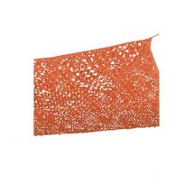 Voile d'ombrage rectangulaire design ombrière camouflage 3x4 m terracotta