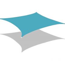 Voile d'ombrage rectangulaire d'extérieur, imperméable, tissu Oxford, 3 x 4 mètres (bleu lac)