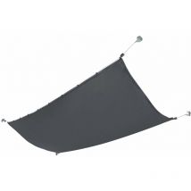 Voile d'ombrage rétractable spf 50 hydrofuge 140 x 270 cm gris foncé