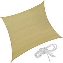 Voile d'ombrage taud de soleil 4 x 4 m mobilier de jardin