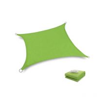 Voile d'ombrage triangle auvent protection solaire auvent de jardin protection uv vert 22 quadrilatère